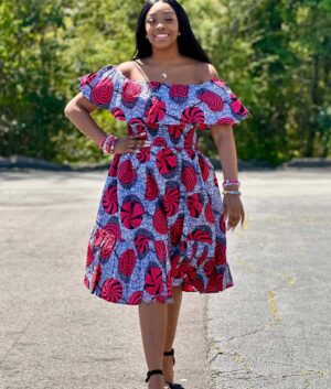 Ankara Short Gown