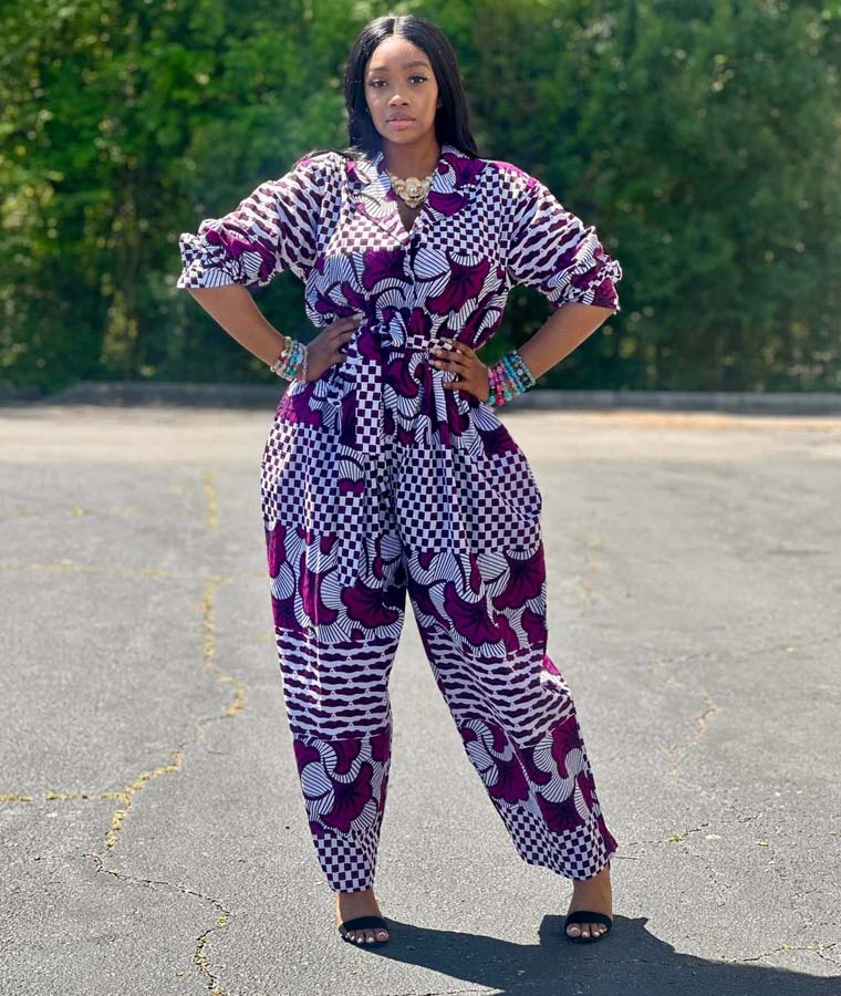 Jada African Print Rompers