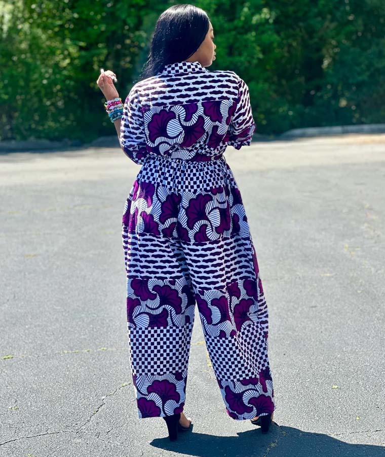 Jada African Print Rompers