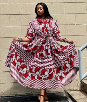 Fatou Traditional African Print Maxi Gown