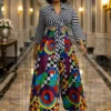 Women’s High-Waisted Wide Leg African Print Trousers Women’s High-Waisted Wide Leg African Print Trousers