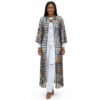 Item 107 Multi-Colored Checkered Mesh Longline Kimono Cardigan