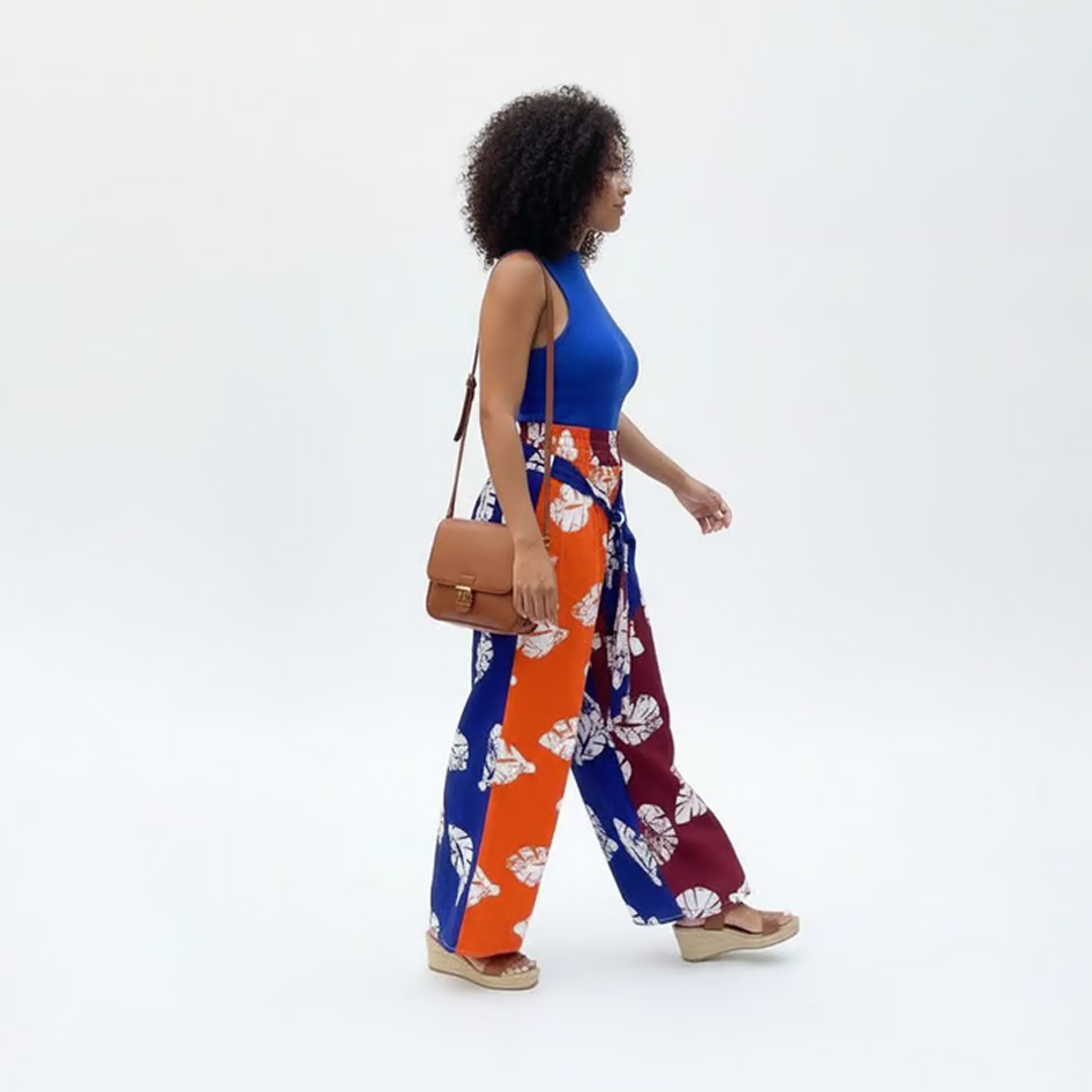 Handmade African Print Wide Leg Palazzo Pants 4 Handmade African Print Wide Leg Palazzo Pants - Image 4