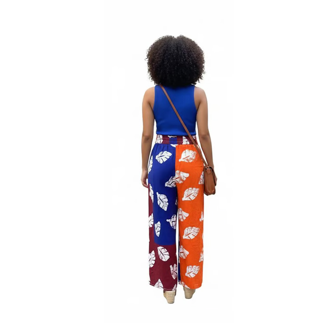 Handmade African Print Wide Leg Palazzo Pants 2 Handmade African Print Wide Leg Palazzo Pants - Image 2