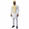 Item 66 Men's African Embroidery Dashiki Suit