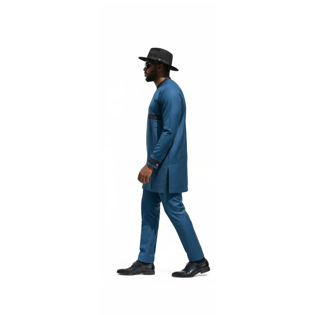 Men’s Teal Blue Senator Suit