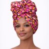 Pink Geometric Ankara Wrap Pink Geometric Ankara Wrap