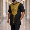 Black & Gold Senator Suit Black and Gold Embroidered Senator Suit