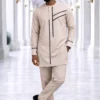 Men’s Beige Senator Suit with Black Linear Men’s Beige Senator Suit with Black Linear