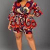 2026/03/46868.jpg African Print Wrap Top and High-Waisted Shorts Set