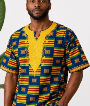 Mensa Royal African Print Dashiki Shirt