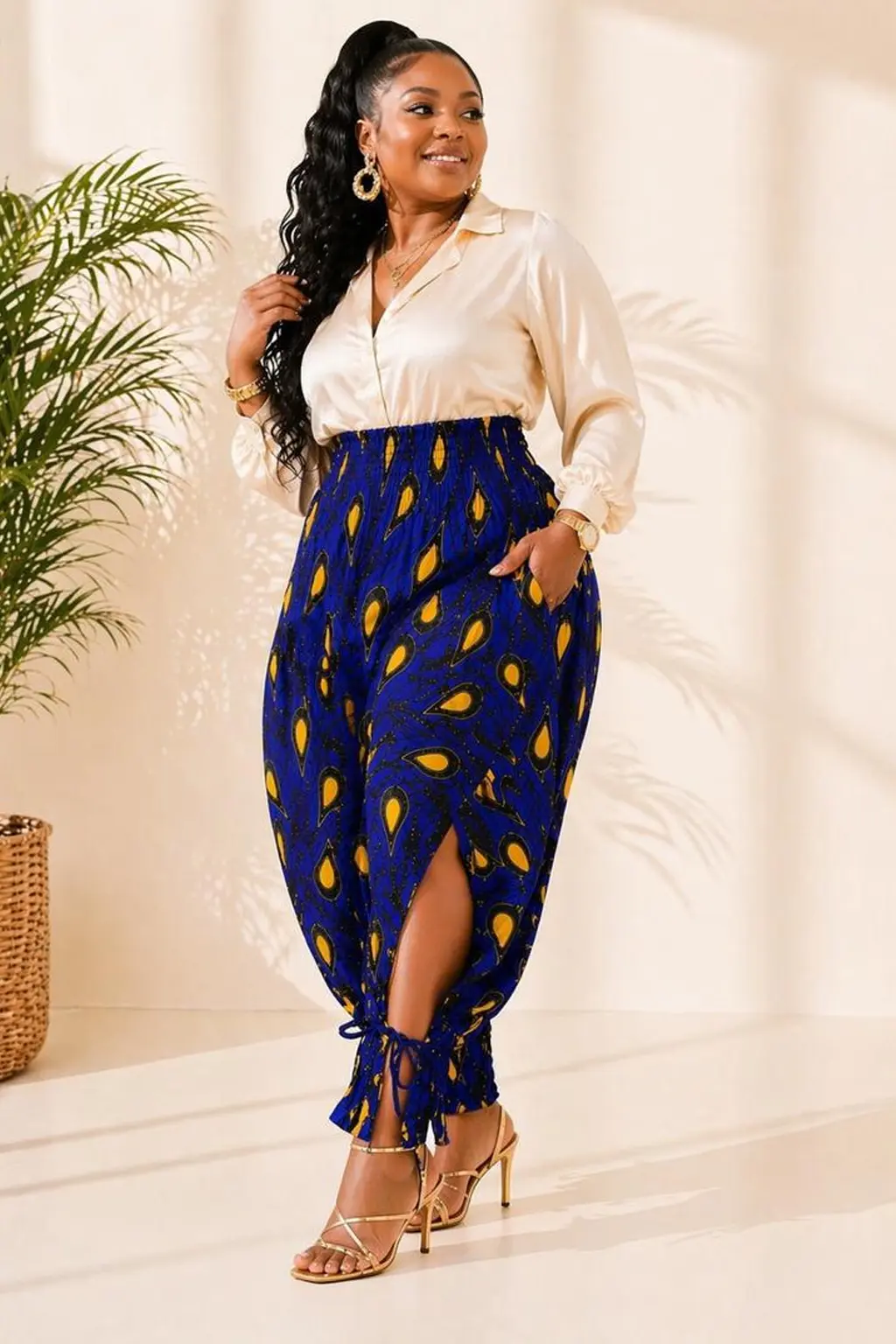 Royal Opeyi African Print Balloon Pants