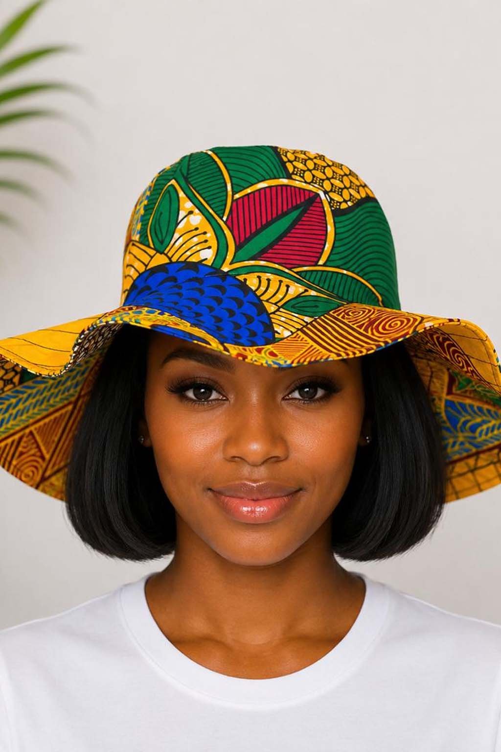 African Print Sun Bucket Hat 5 African Print Sun Bucket Hat - Image 5